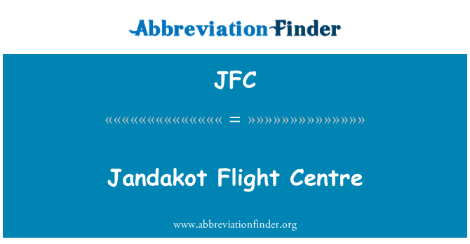 JFC: Sant Jandakot vol