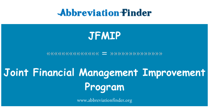 JFMIP: Joint Financial Management Improvement Program