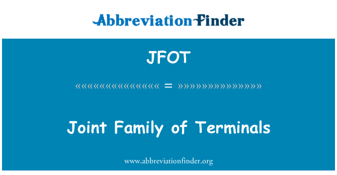 JFOT: Familja Konġunt tat-terminali