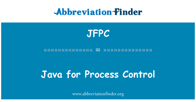 JFPC: Java for proceskontrol
