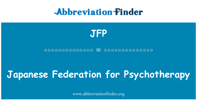 JFP: Jepang Federasi psikoterapi