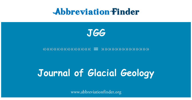 JGG: Journal der glazialen Geologie