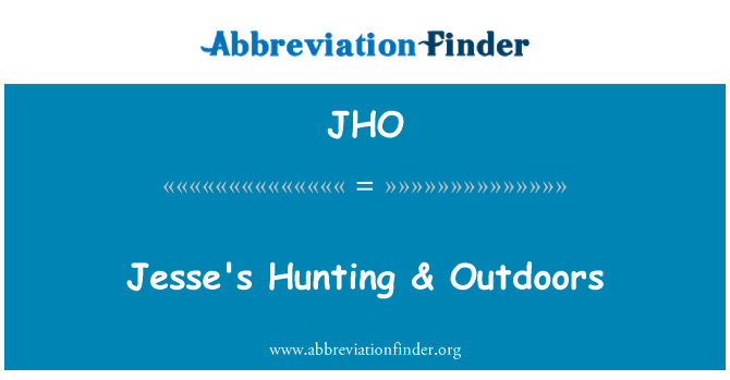 JHO: Lachas Izayi a & Outdoors