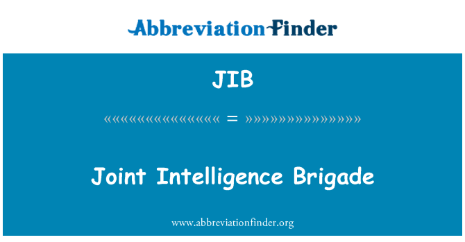 JIB: Perisikan bersama Briged