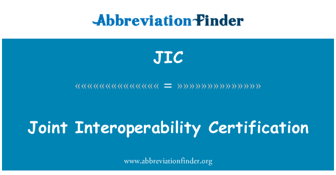 JIC: Fælles interoperabilitet certificering