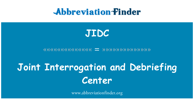 JIDC: Ühine ülekuulamise ja pressiametnik Center
