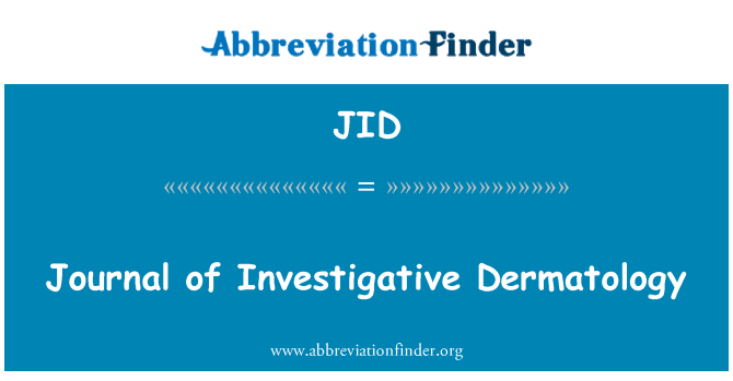 JID: Ġurnal tal-Dermatoloġija investigattivi