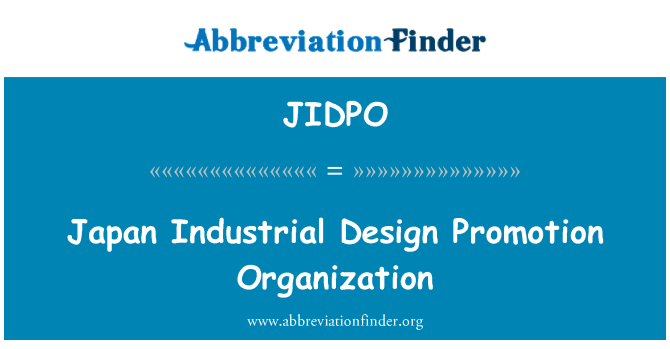 JIDPO: Japonsko priemyselný dizajn propagačné organizácie