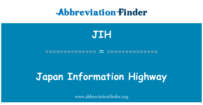 JIH: Autopista de la información de Japón