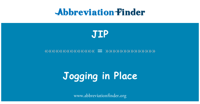 JIP: Jogging in Place