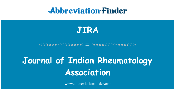 JIRA: สมุดรายวันสมาคม Rheumatology อินเดีย