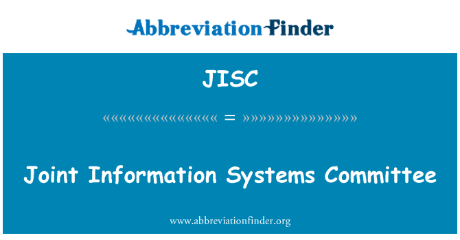 JISC: Výbor pro společné informační systémy