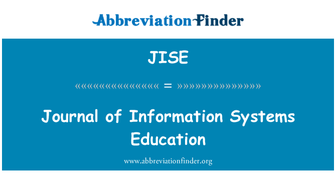 JISE: 情報システム教育のジャーナル