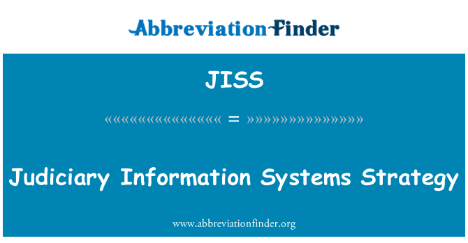 JISS: Estratègia de sistemes de informació judicial