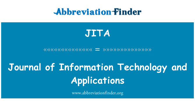 JITA: Ġurnal ta ' l-informatika u l-applikazzjonijiet