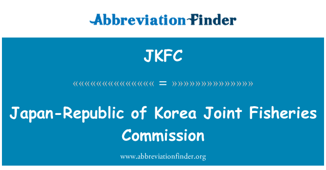 JKFC: Japan-Republic of Korea Joint Fisheries Commission