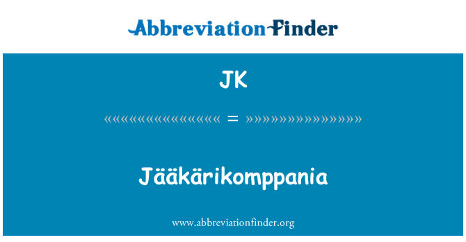 JK: Jääkärikomppania