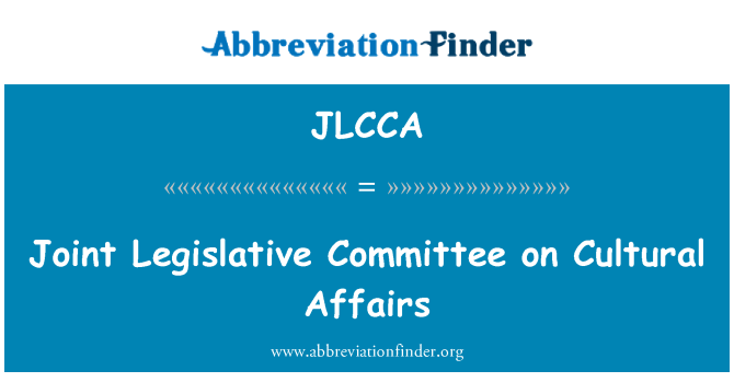 JLCCA: Kumitat Konġunt leġislattivi dwar affarijiet kulturali