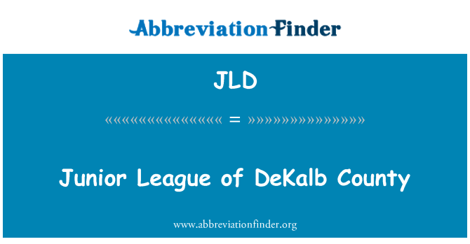 JLD: Junior League din Comitatul DeKalb