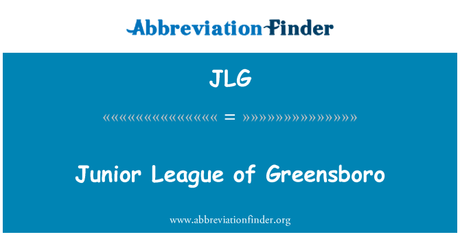 JLG: Junior ligaen i Greensboro