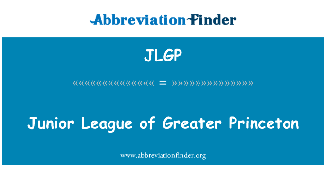 JLGP: Junior League van grotere Princeton