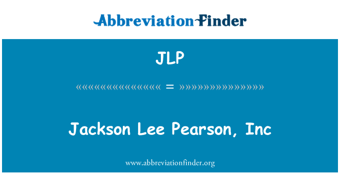 JLP: Jackson Lee Pearson, Inc