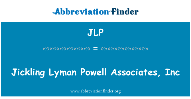 JLP: Jickling Лиман Пауэлл Associates, Inc