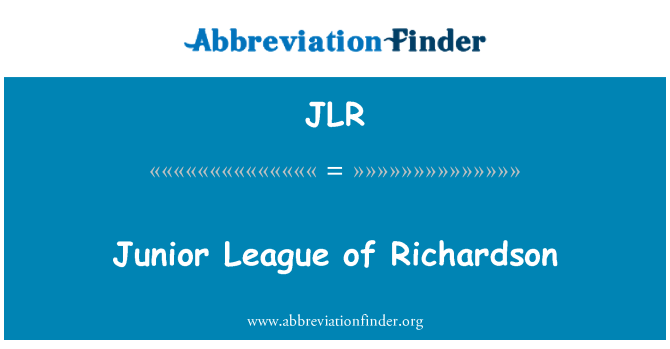 JLR: 青少年足球聯賽的理查森