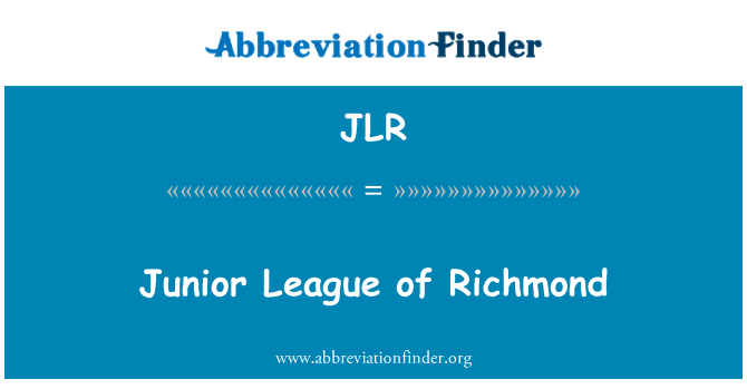 JLR: Junior League Richmond
