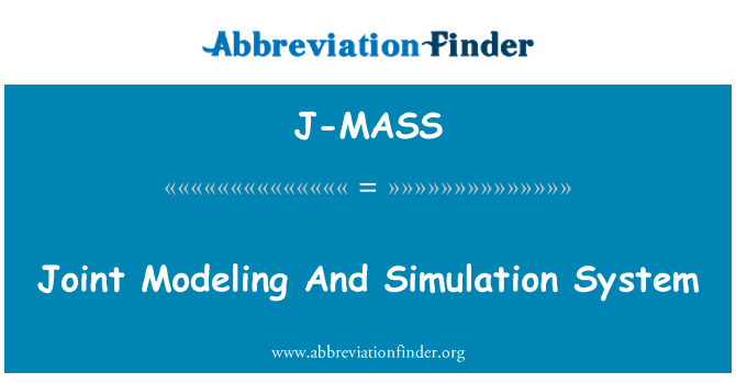 J-MASS: Společné modelování a simulace systému