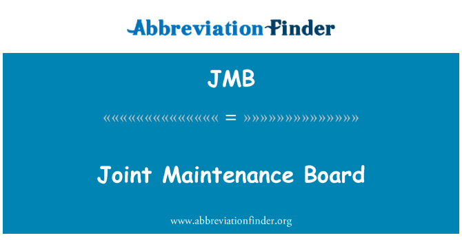 JMB: مشترکہ دیکھ بھال بورڈ