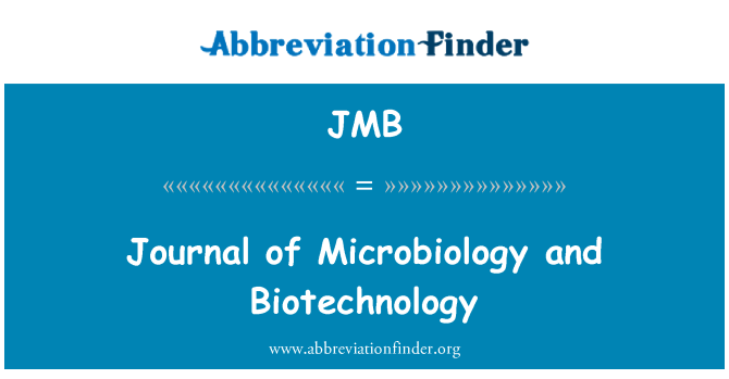 JMB: Jurnalul de Microbiologie şi Biotehnologie