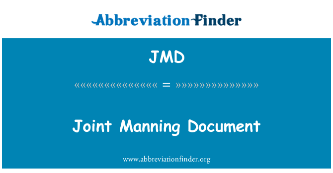JMD: Společné Manning dokument