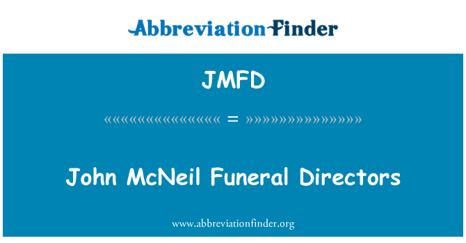 JMFD: จอห์น McNeil ศพกรรมการ