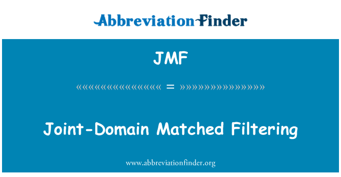 JMF: Bendrų domenų suderintos filtravimas