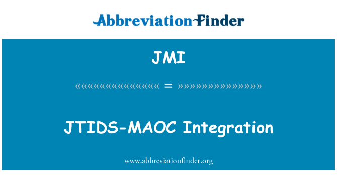 JMI: Entegrasyon JTIDS-MAOC