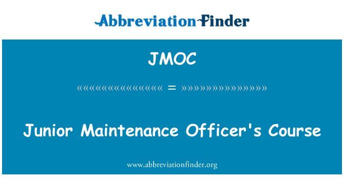 JMOC: 初級維修人員課程