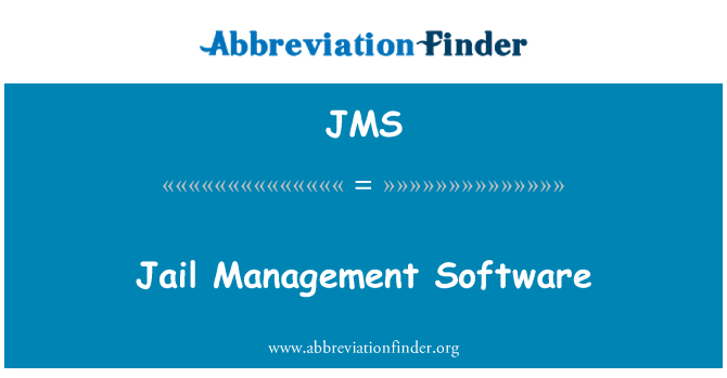 JMS: Gevangenis managementsoftware