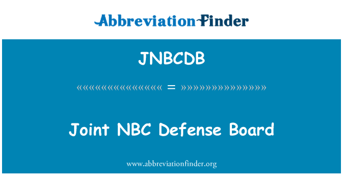 JNBCDB: คณะกรรมการการป้องกัน NBC ร่วม