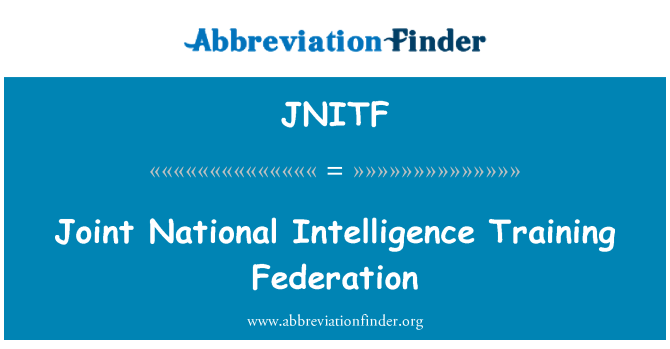 JNITF: Federasyon antrènman entèlijans nasyonal konjwen