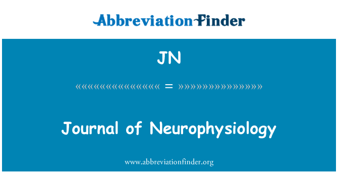 JN: Jurnal neurofisiologi