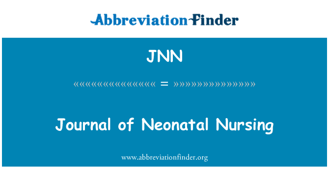 JNN: יומן סיעוד Neonatal