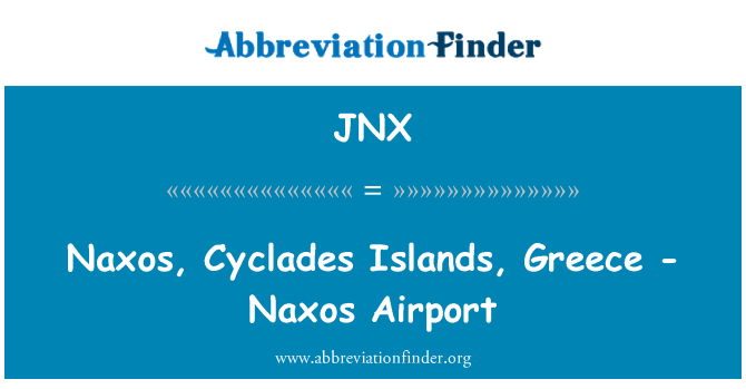 JNX: Naxos, Kepulauan Cyclades, Yunani - Bandara Naxos