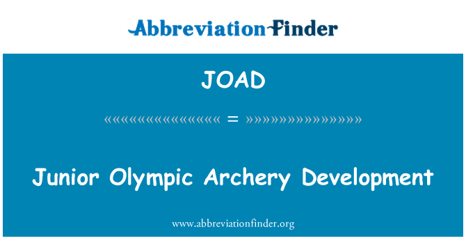 JOAD: Desarrollo de tiro con arco olímpico junior
