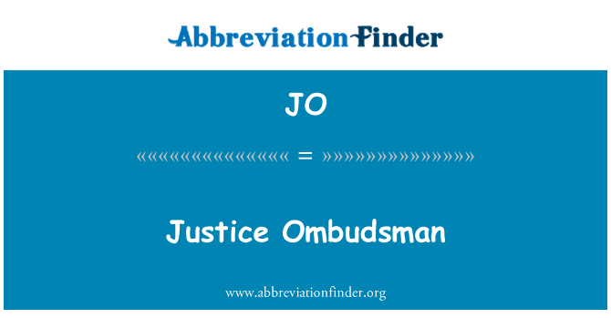 JO: Ombudsman keadilan