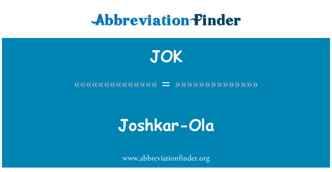 JOK: Joshkar-Ola