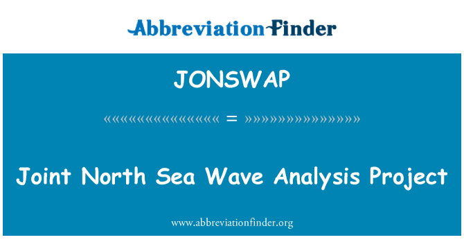 JONSWAP: Progetto di analisi congiunta del mare del Nord Wave