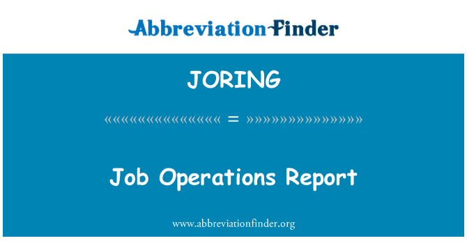 JORING: Rapò operasyon yo travay