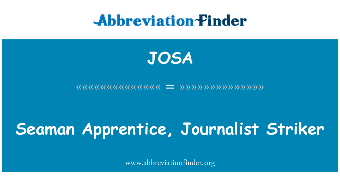 JOSA: Baħħar apprentista, ġurnalist ħabbata