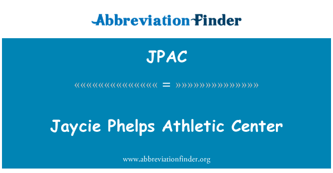JPAC: Sportovní centrum Jaycie Phelps